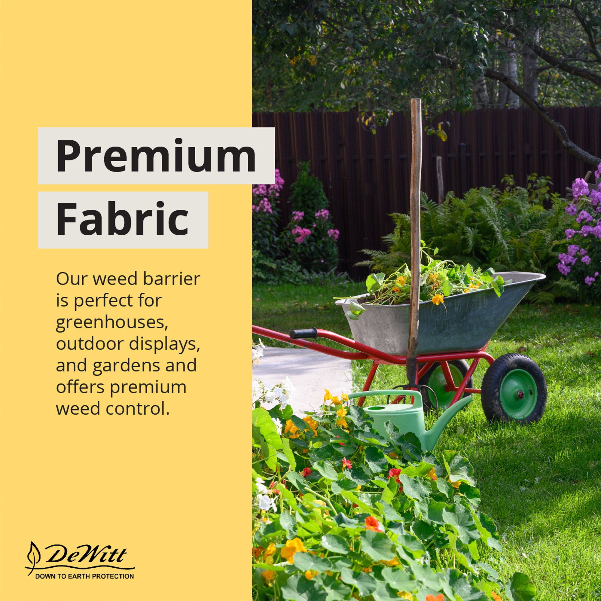 DeWitt Sunbelt 6' x 300' Woven Weed Barrier Landscape Fabric Ground Cover, 4Pack - Smart-nests