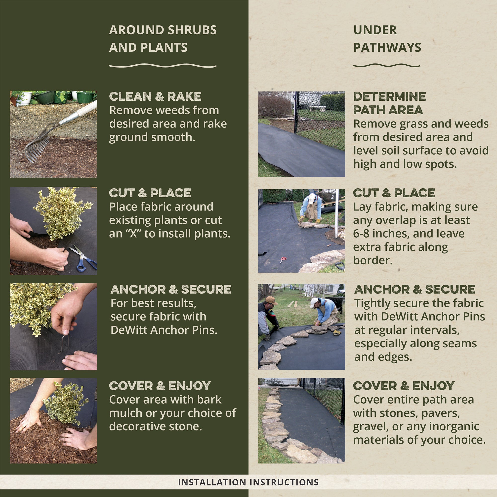 DeWitt P5 Pro 5 5oz 5' x 250' Commercial Landscape Weed Barrier Ground Fabric - Smart-nests