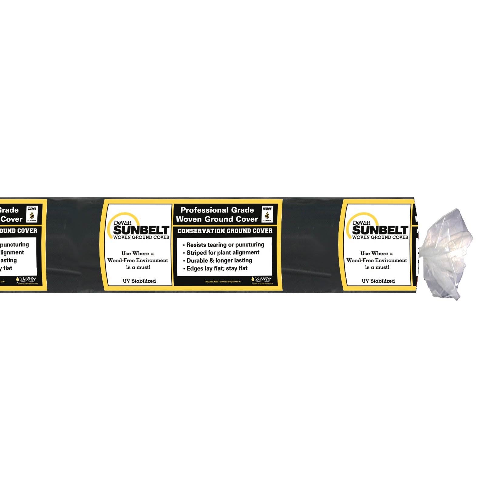 DeWitt Sunbelt 3' Wide Weed Barrier Landscape Fabric Ground Cover, 300' (4 Pack) - Smart-nests