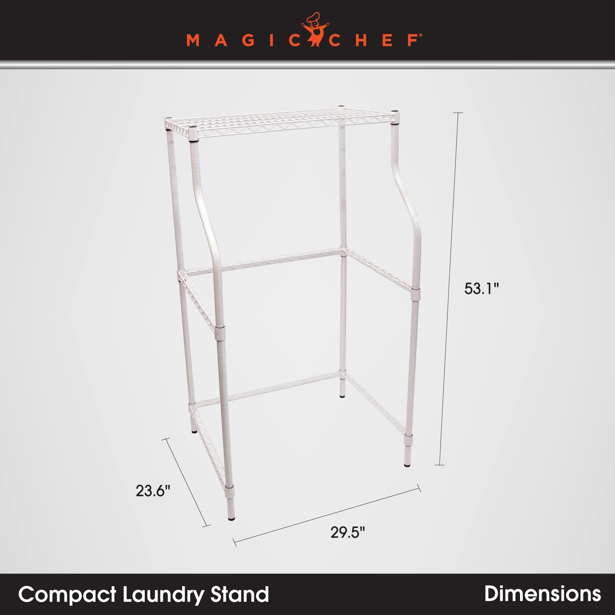 Magic Chef Clothing Drying Rack Stand for Laundry, Powder Coated Metal, White - Smart-nests