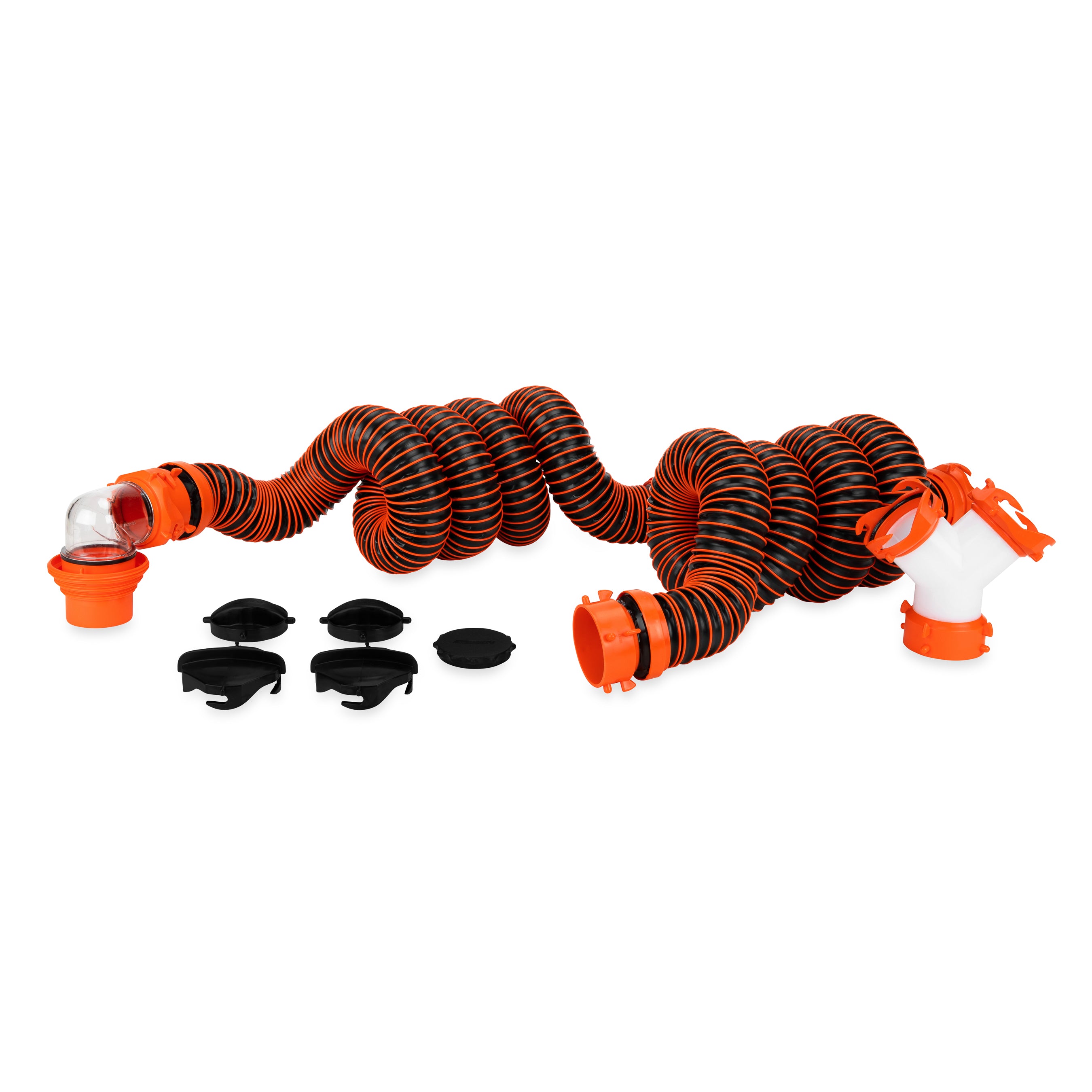 Camco RhinoEXTREME 20 Ft Sewer Hose Kit with 360 Degree Clear Swivel Wye Fitting - Smart-nests