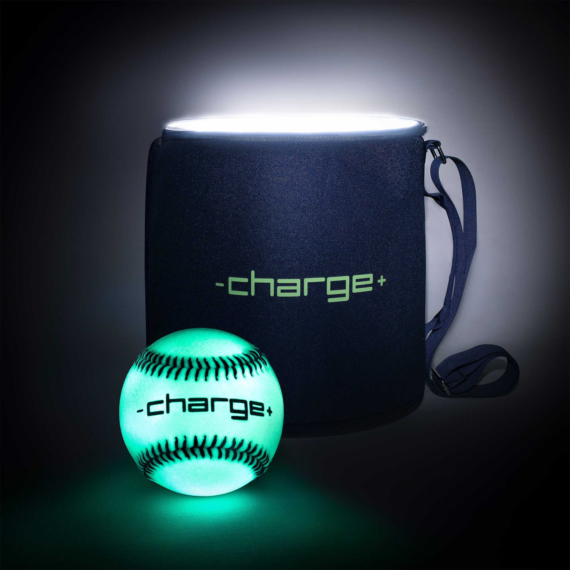 Chargeball Glow In The Dark Baseball PRO Kit with LED Charging and Carrying Bag - Smart-nests