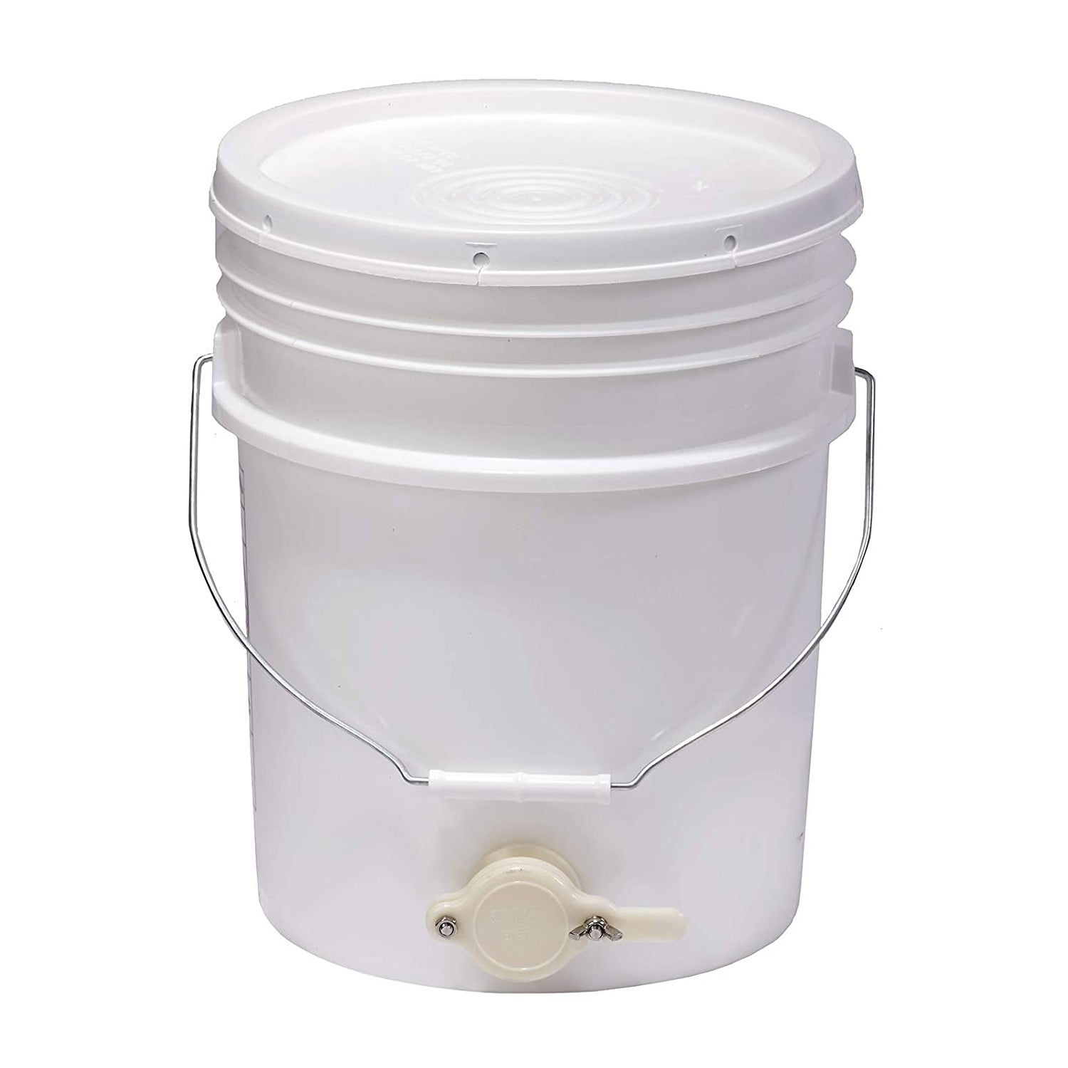 Little Giant BKT5 Plastic Honey Bucket with Honey Gate for Beekeeping, 5 Gallon - Smart-nests