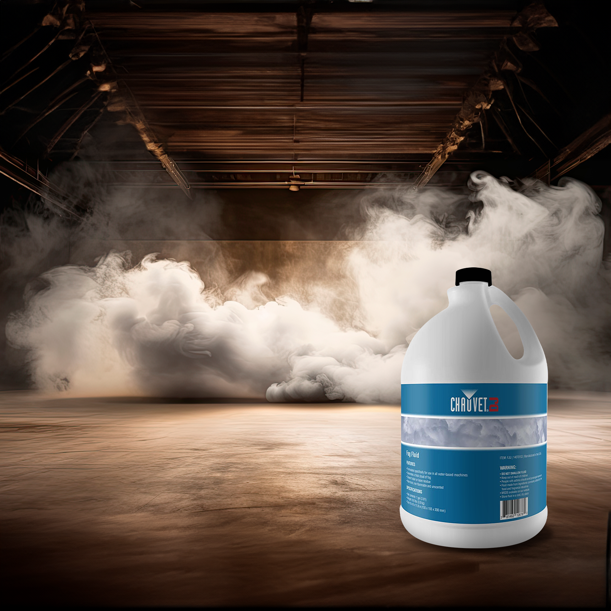 Chauvet DJ 1 Gallon of Water Based Unscented Fog Machine Juice, (4 Pack) - Smart-nests