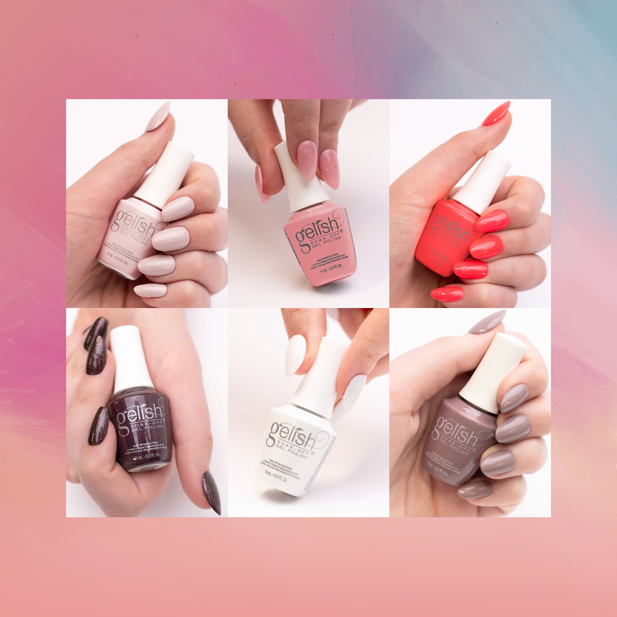 Gelish Mini Core Collection 9 mL Soak Off Gel Nail Polish Set, Best Sellers - Smart-nests