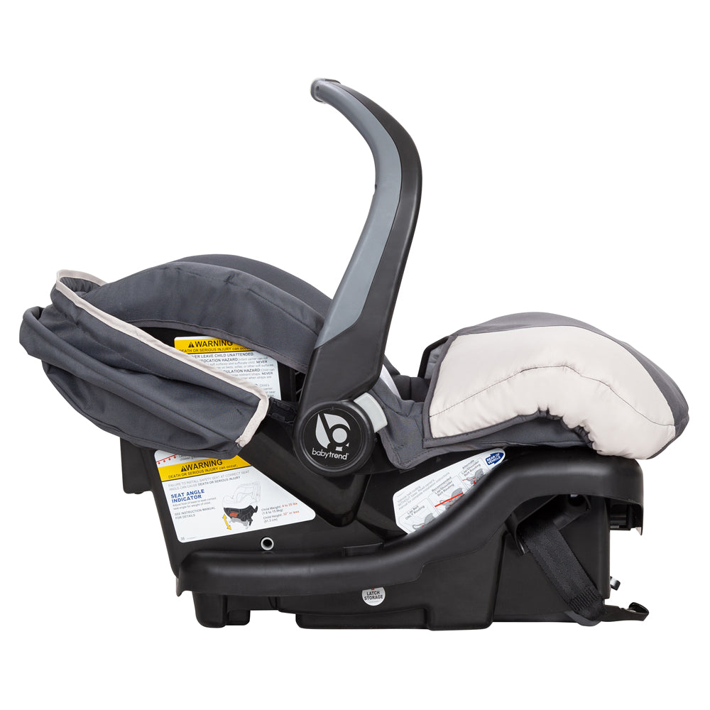 Baby Trend Ally Newborn Baby Infant Car Seat Travel System w/Cover,Gray Magnolia - Smart-nests