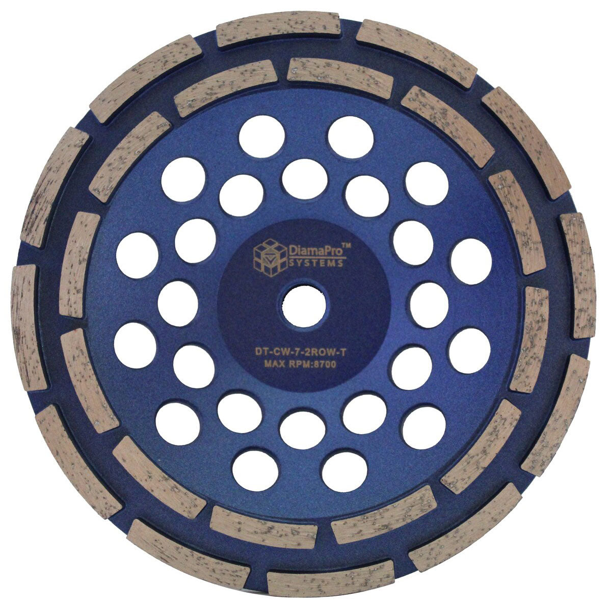 DiamaPro Systems Threaded 7 Inch Double Row Concrete Grinding Cup Wheel Tool - Smart-nests