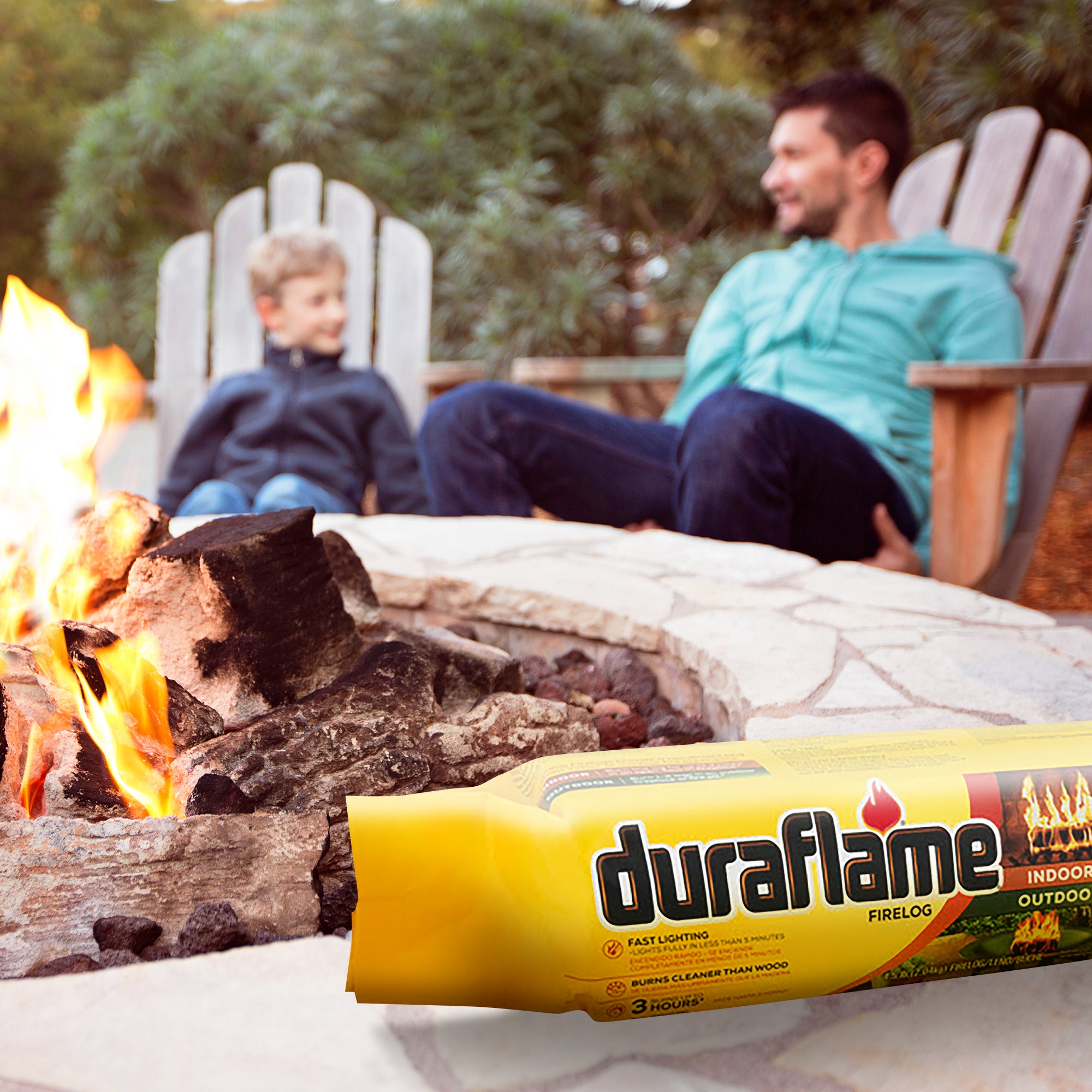Duraflame 4.5lb Indoor Outdoor Fireplace Fire Pit Firelog, 3 Hr Burn Time, 6 Pk - Smart-nests