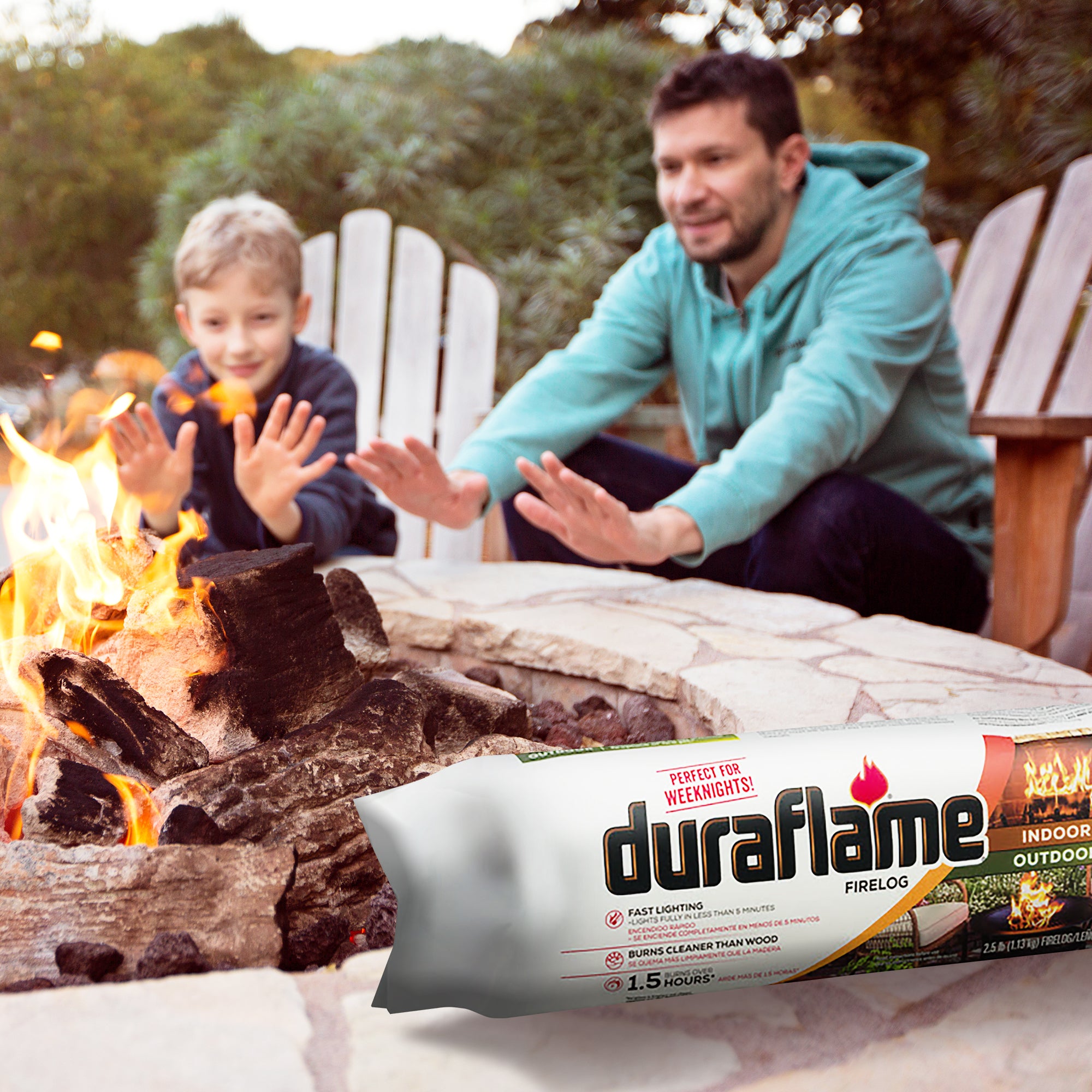 Duraflame 2.5 lbs Indoor Outdoor Fireplace Pit Firelog 3 Hr Burn Time (12 Pack) - Smart-nests