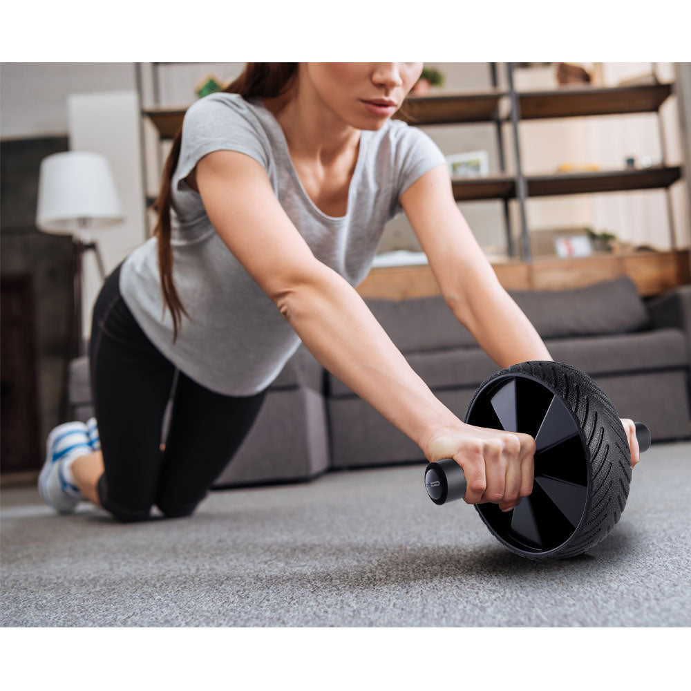 HolaHatha Exercise Fitness Abdominal Core Toner Workout Single Ab Roller Wheel - Smart-nests