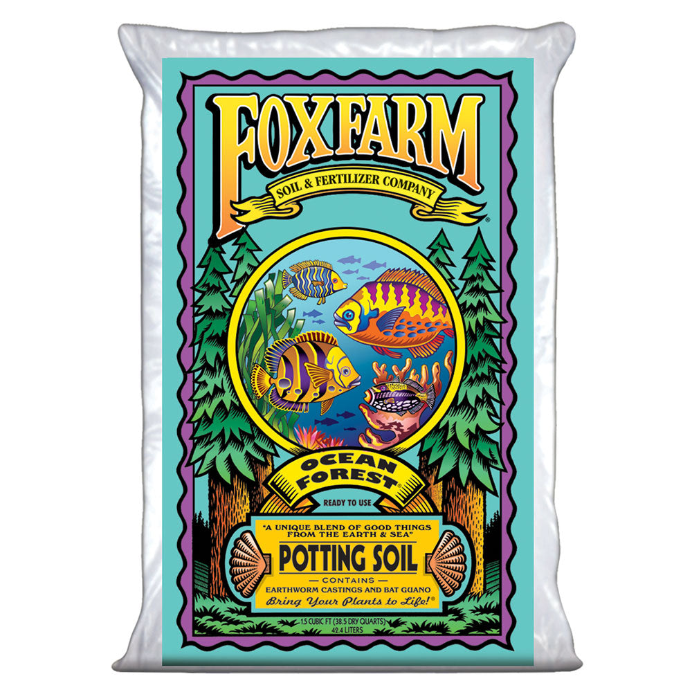 Foxfarm FX14000 Ocean Forest Garden Potting Soil Bag 6.3-6.8 pH, 1.5 Cubic Feet - Smart-nests