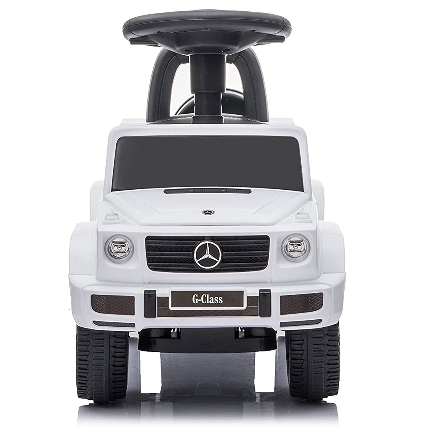Best Ride On Car Kids Toddler Outdoor Stroller Mercedes G-Wagon Push Car, White - Smart-nests