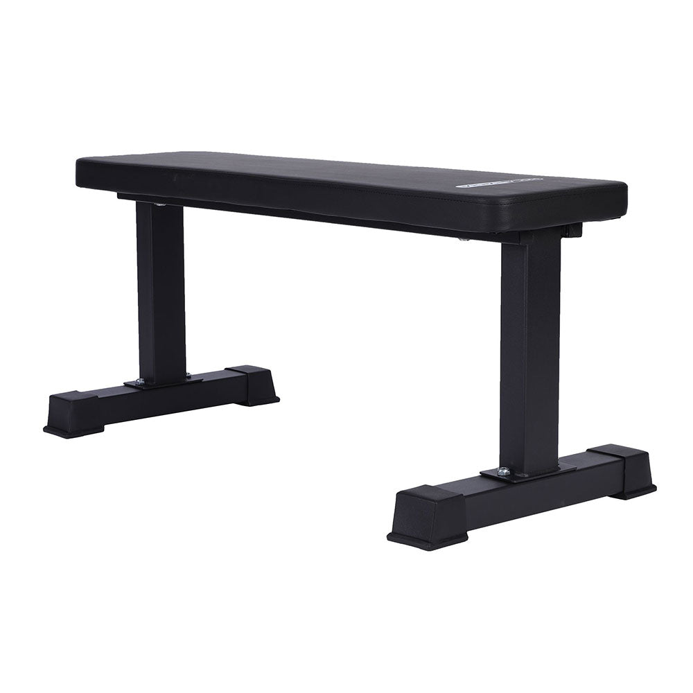 HolaHatha Steel Frame Foam Padded Flat Freeweight Bench for Weight Training - Smart-nests
