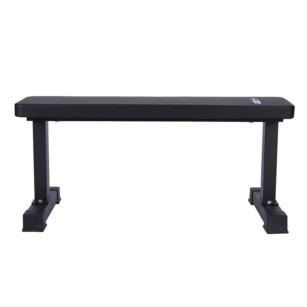 HolaHatha Steel Frame Foam Padded Flat Freeweight Bench for Weight Training - Smart-nests