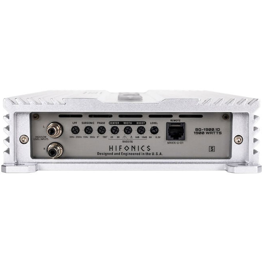 Hifonics BG-1900.1D Brutus Gamma Mono D 1900W Car Audio Subwoofer Amp, Bass Knob - Smart-nests