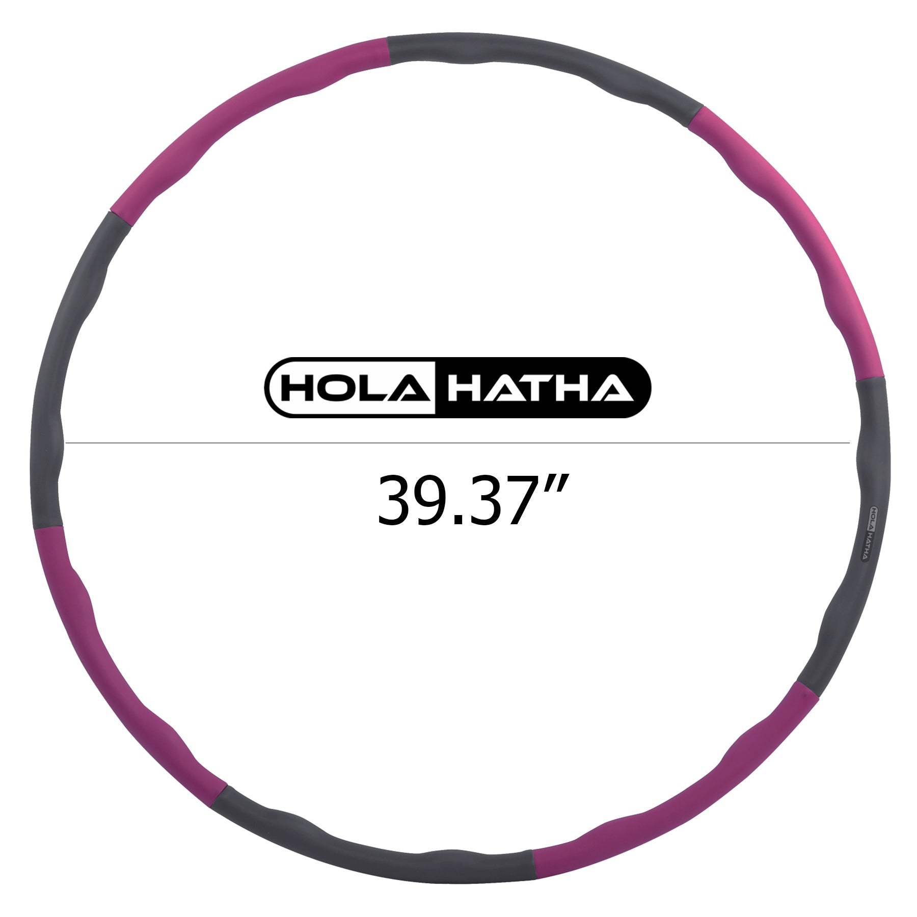 HolaHatha 900G 6 Piece Weighted Fitness Hula Hoop for Home Workouts and Toning - Smart-nests