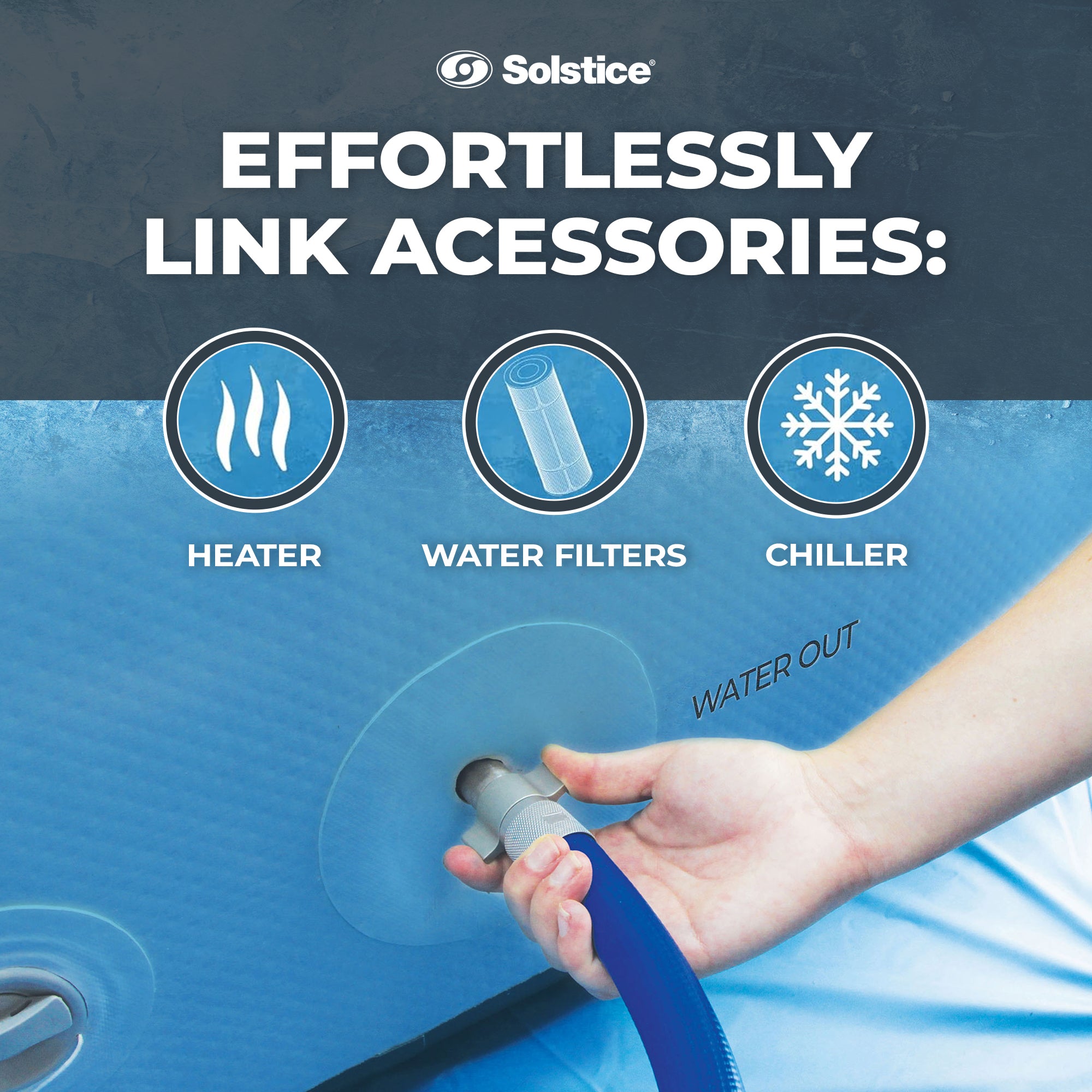 Solstice Original Inflatable Cold Plunge Ice Bath Tub Standing Recovery Barrel - Smart-nests