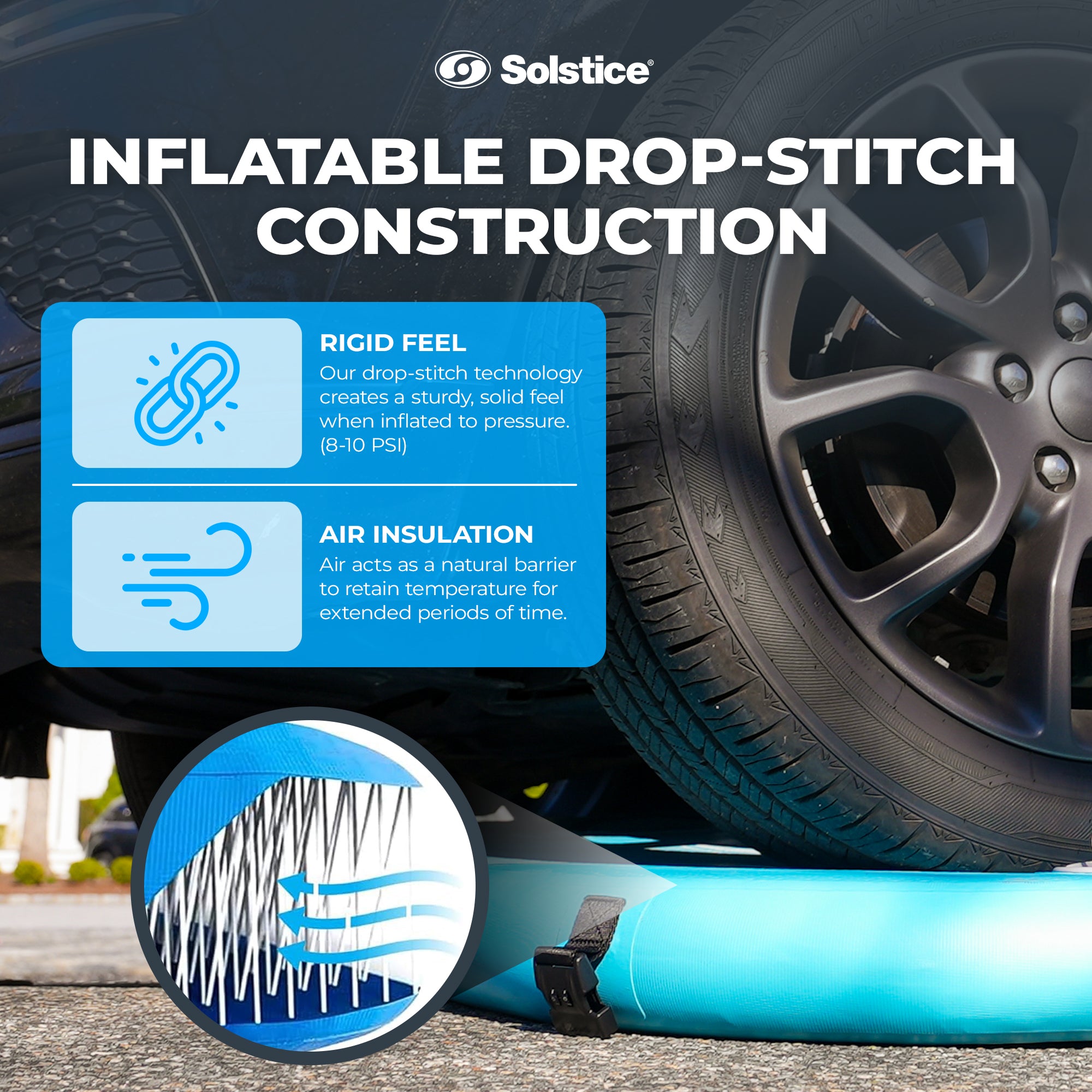 Solstice Original Inflatable Cold Plunge Ice Bath Tub Standing Recovery Barrel - Smart-nests