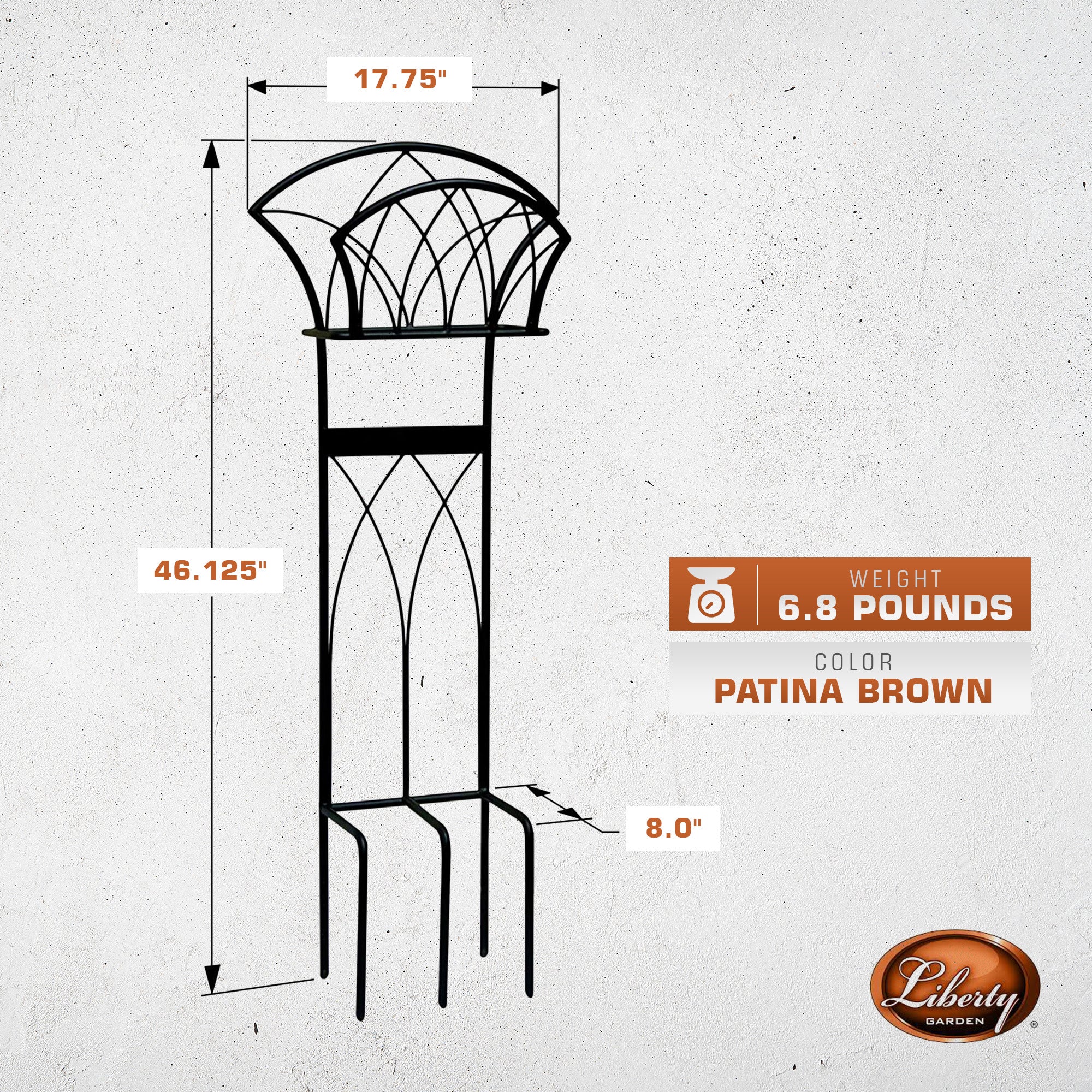 Liberty Garden LBG116 Steel Decorative Garden Hose Stand with Gothic Design - Smart-nests