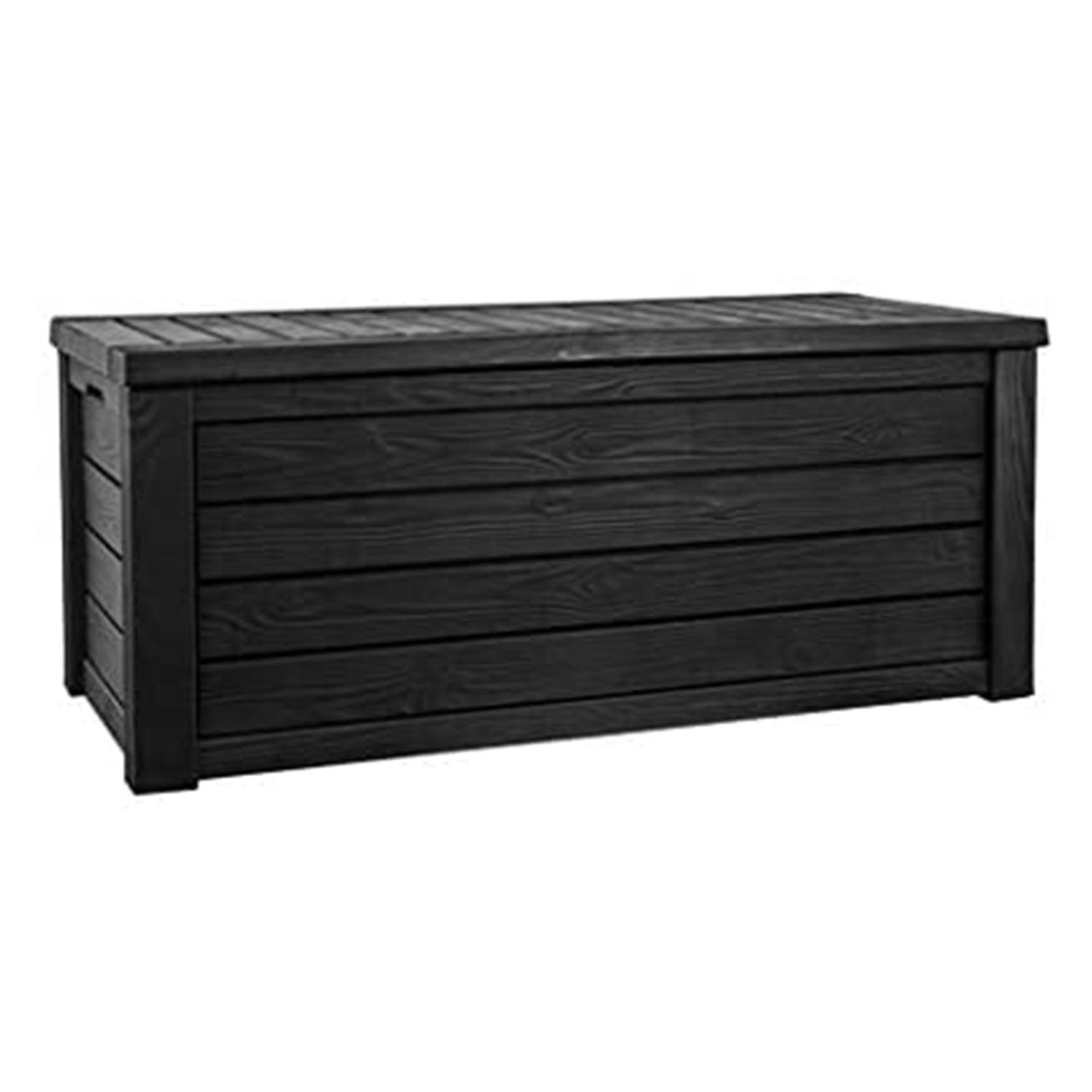 Keter Westwood 150 Gallon Plastic Outdoor Furniture Storage Deck Box, Dark Gray - Smart-nests