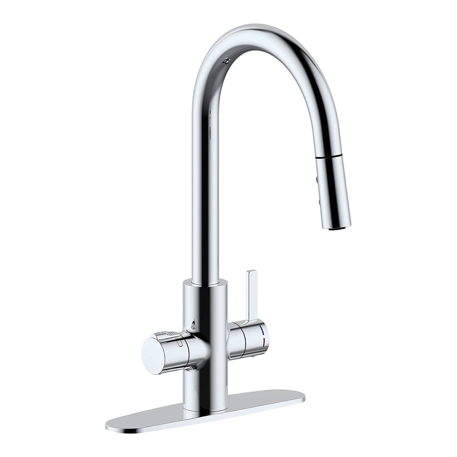 Westbrass HotMaster 4in1 Hot Water Dispenser Faucet w/ Hot Tank, Polished Chrome - Smart-nests