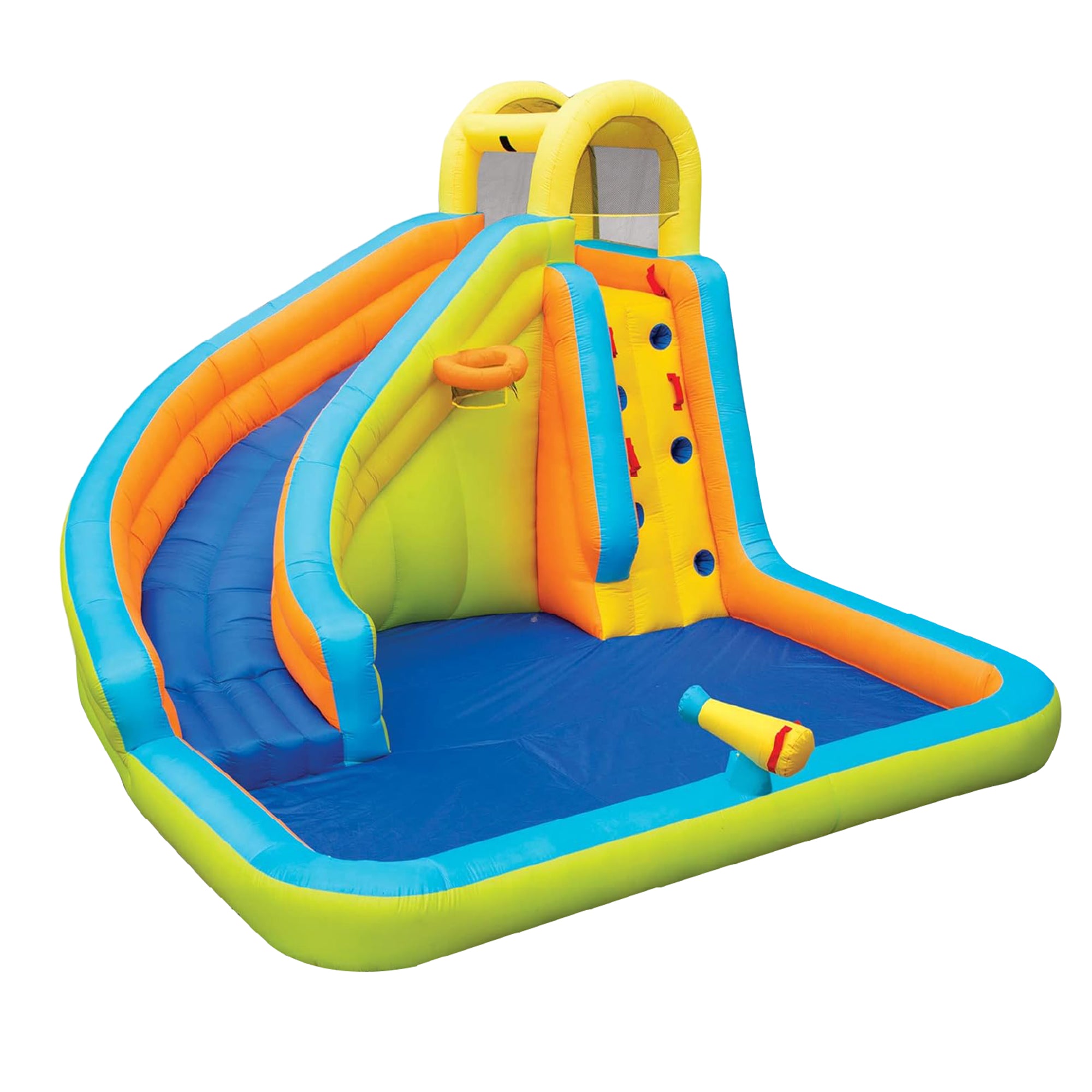 Banzai Splash 'N Blast Kids Outdoor Backyard Inflatable Water Slide Splash Park - Smart-nests