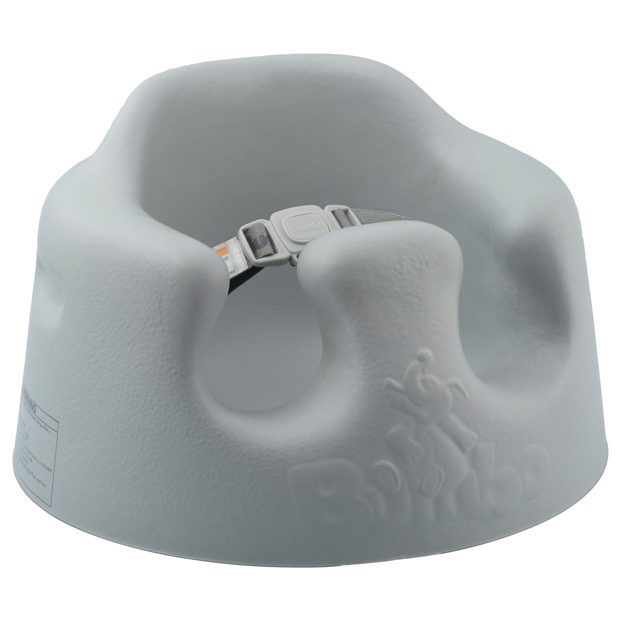 Bumbo Infant Floor Seat Baby Sit Up Chair with Adjustable Harness, Cool Gray - Smart-nests