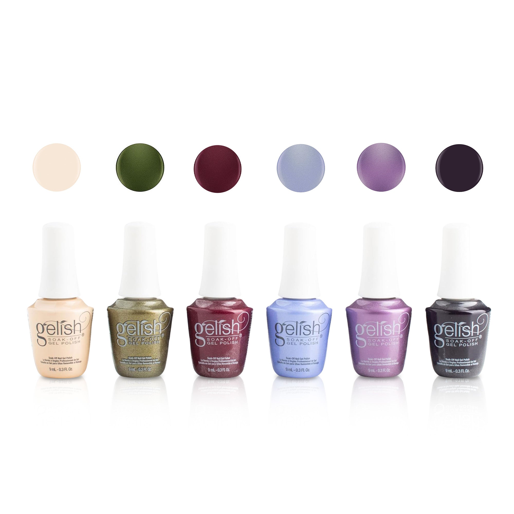 Gelish Mini Holiday 2023 On My Wish List Nail Polish Bottle Manicure Set, 6 Pack - Smart-nests
