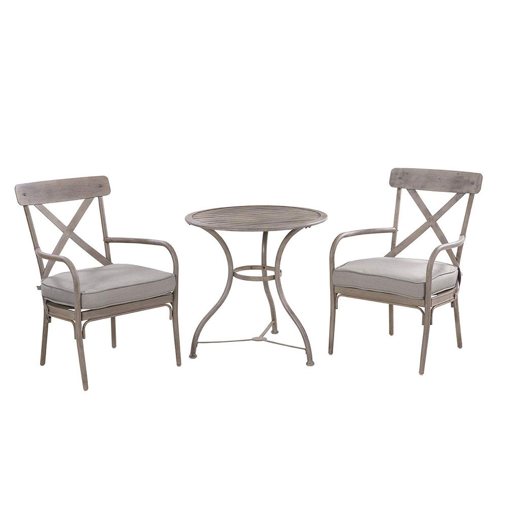 Numark Marquette 3 Piece Outdoor Dining Bistro Set w/ Classy Countryside Finish - Smart-nests