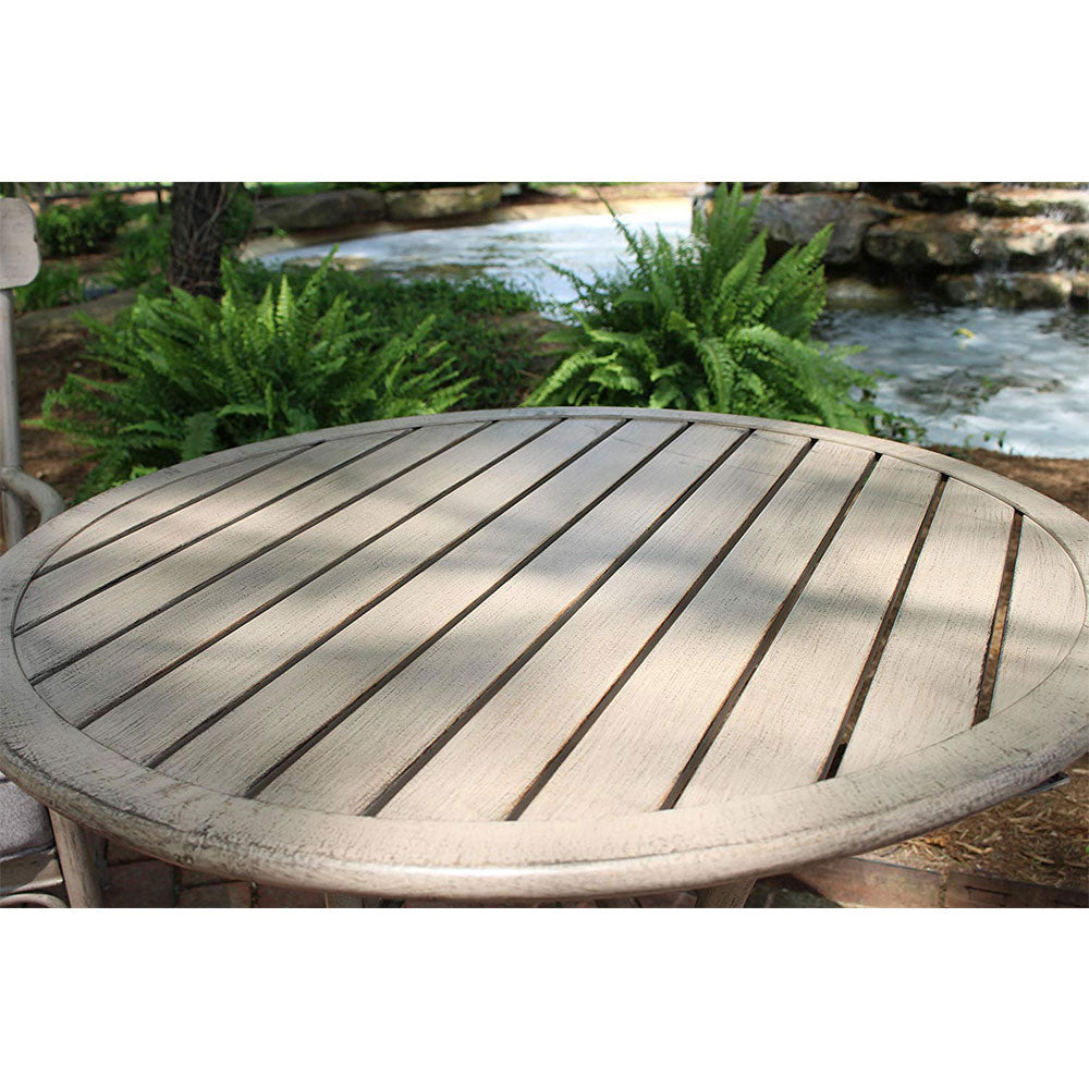 Numark Marquette 3 Piece Outdoor Dining Bistro Set w/ Classy Countryside Finish - Smart-nests