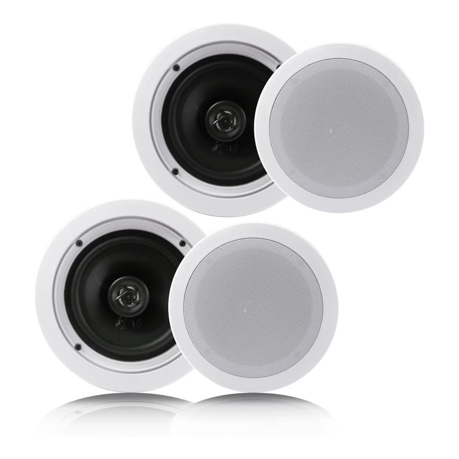 Pyle PDIC1661RD 6.5 Inch 200 Watt In Ceiling Wall 2 Way Speaker System Pair - Smart-nests