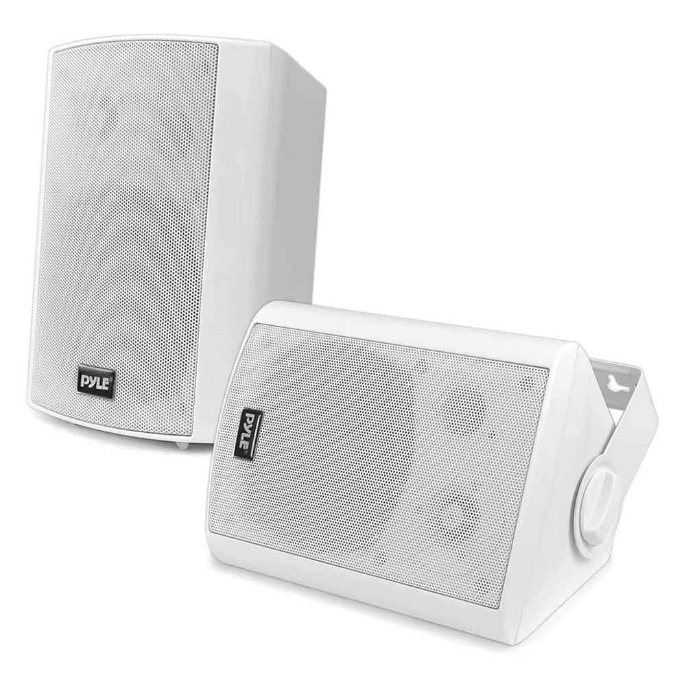 Pyle PDWR51BTWT Bluetooth Indoor Outdoor 5.25" Speaker System, White (2 Pack) - Smart-nests