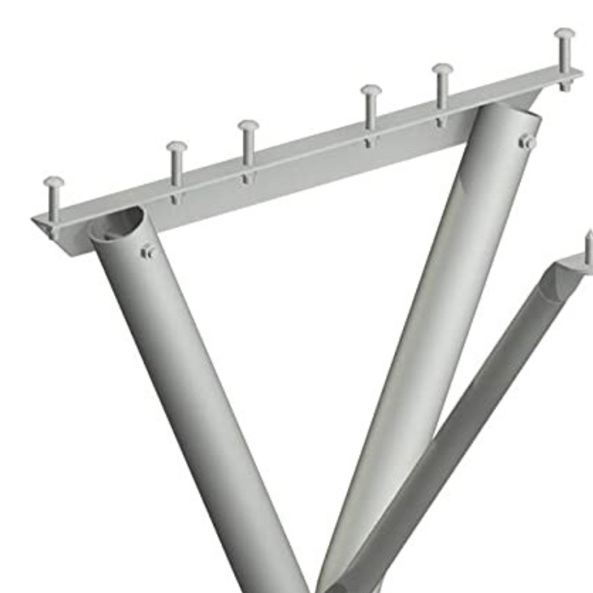Pilot Rock 6' or 8' Outdoor Steel Non Tip Picnic Table Legs Kit (Frame Only) - Smart-nests