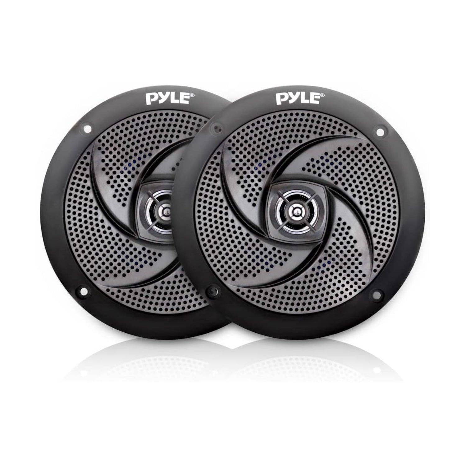 Pyle PLMRS5B 5.25 Inch Waterproof Low Profile Marine Speakers, Black (2 Pack) - Smart-nests