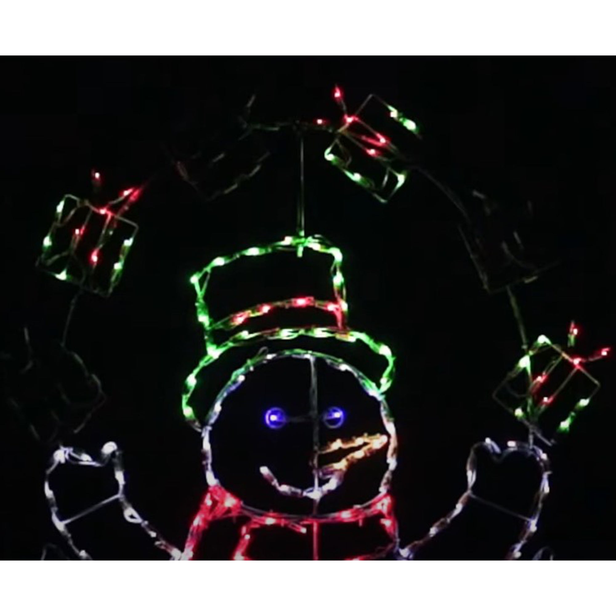 ProductWorks 60" Pro-Line LED Animation Juggling Snowman Christmas Yard Decor - Smart-nests