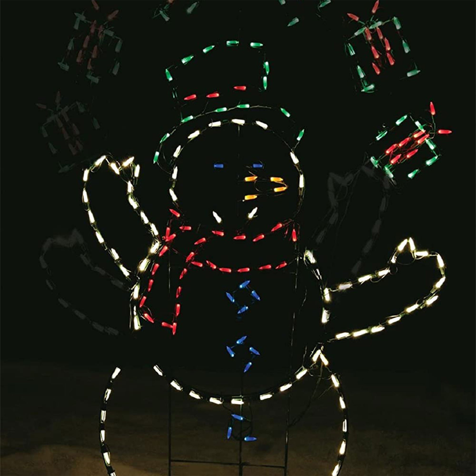 ProductWorks 60" Pro-Line LED Animation Juggling Snowman Christmas Yard Decor - Smart-nests