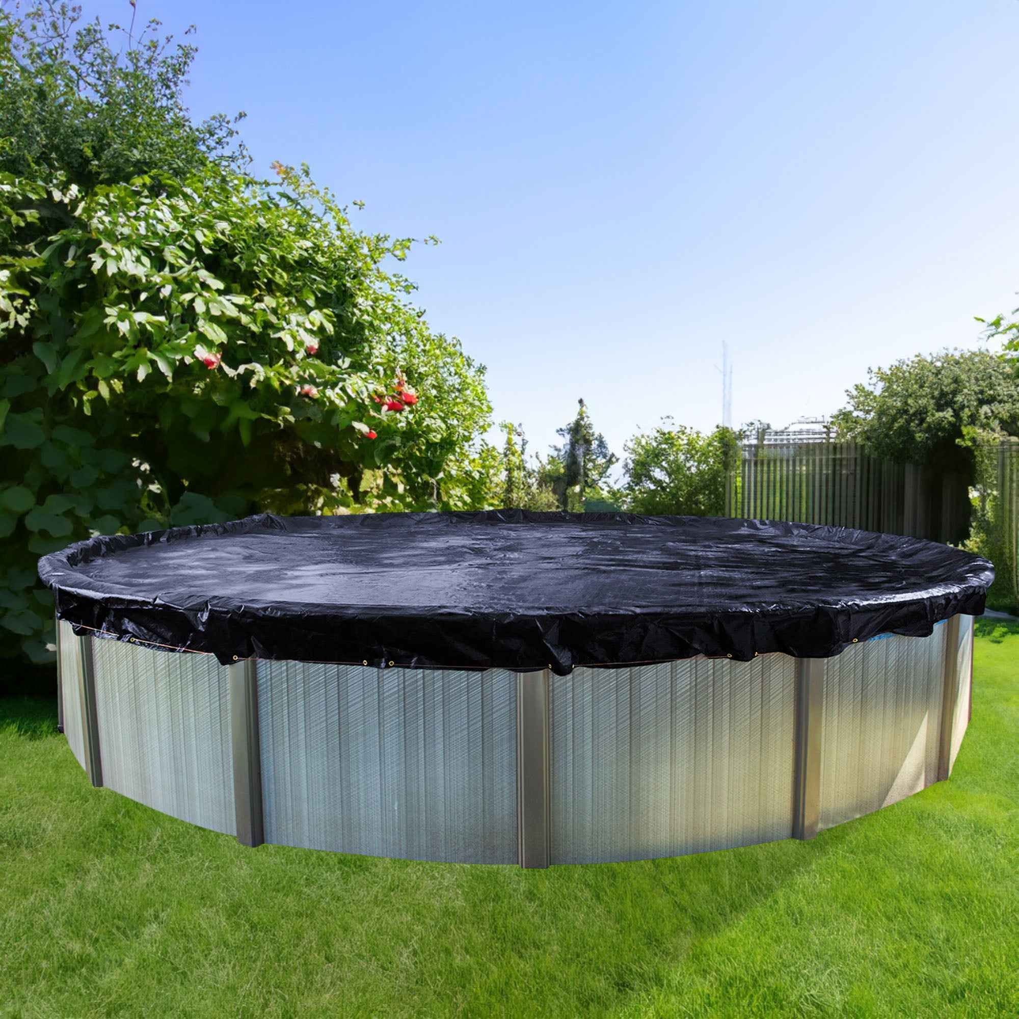Swimline PCO827 24' Round Above Ground Swimming Winter Cover (Pool Cover Only) - Smart-nests