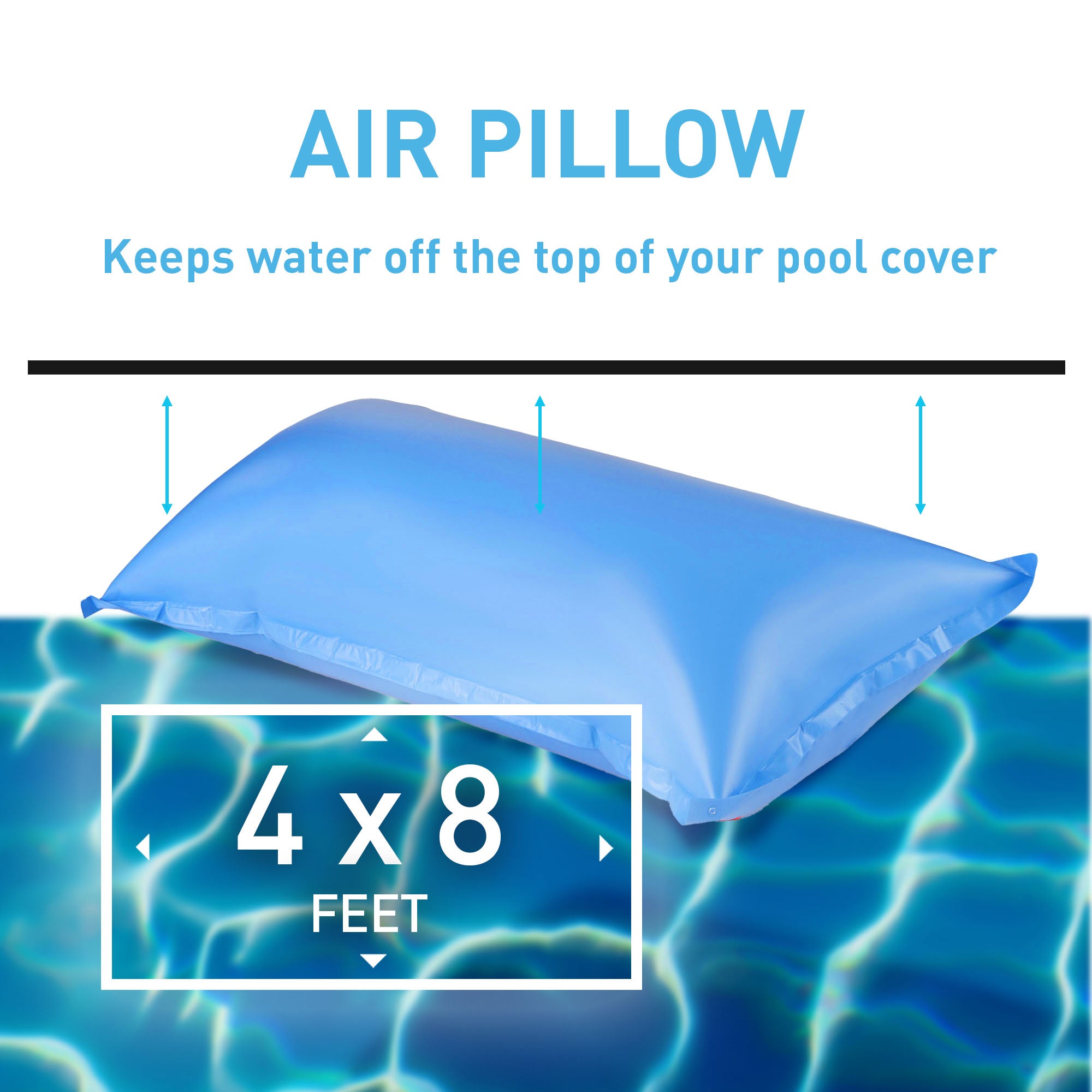 Swimline 24 Ft Round Above Ground Winter Pool Cover w/ 4'x8' Closing Air Pillow - Smart-nests