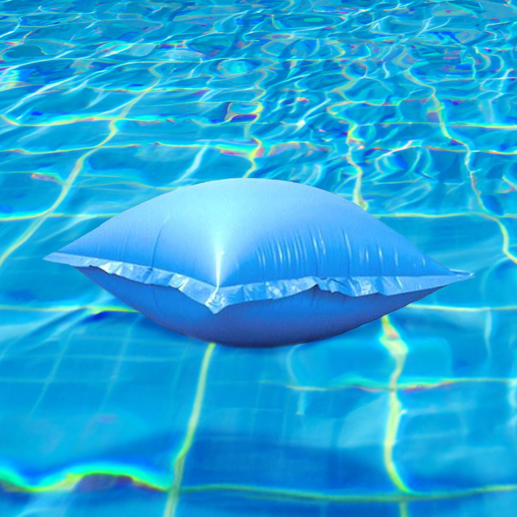 Swimline 24 Ft Round Above Ground Winter Pool Cover w/ 4'x8' Closing Air Pillow - Smart-nests
