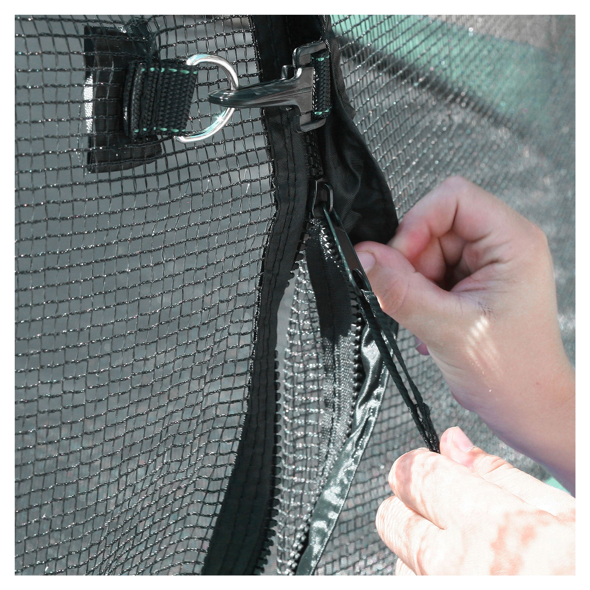 Skywalker Trampolines 10-Foot Round Outdoor Trampoline with Enclosure, Green - Smart-nests
