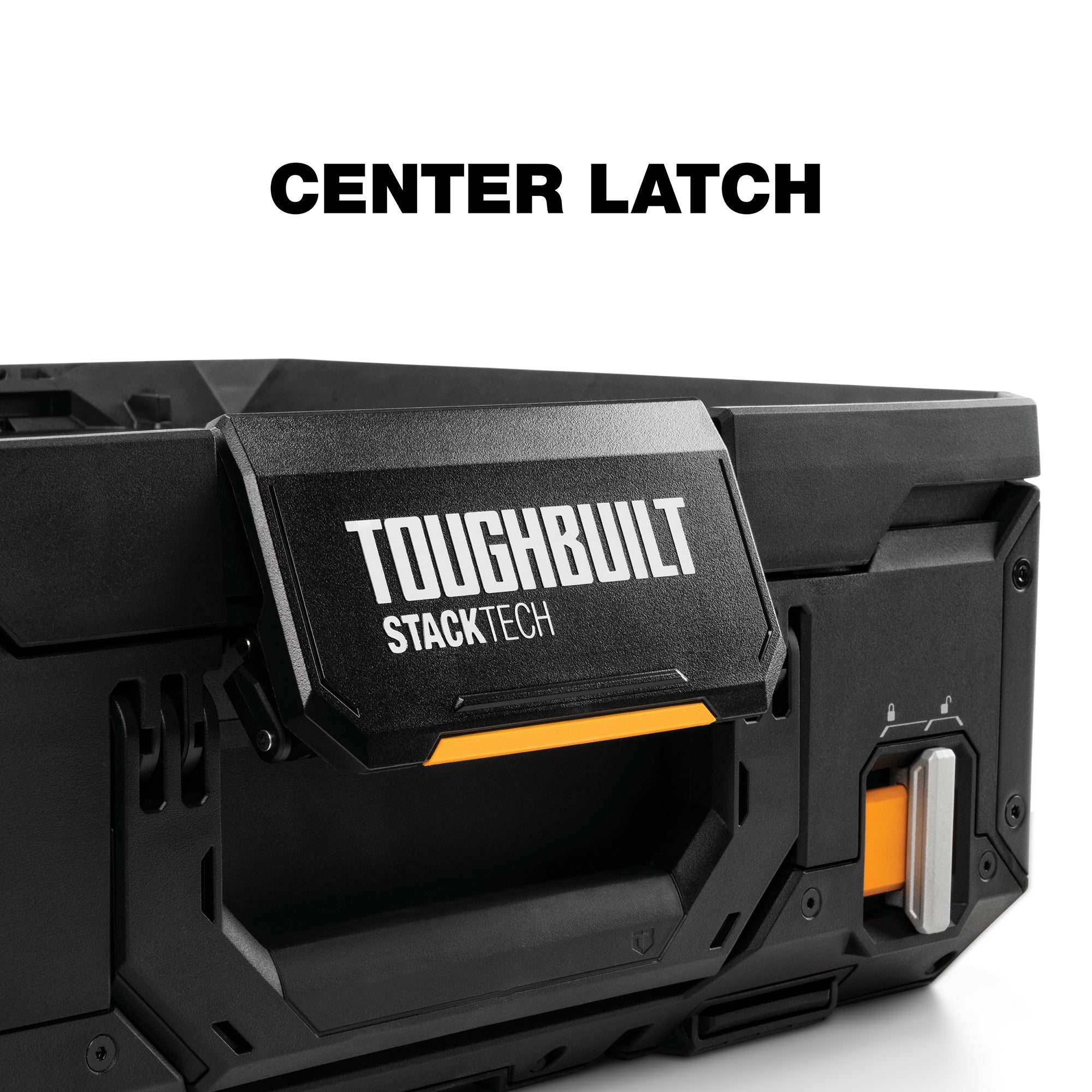 ToughBuilt StackTech Lockable Tool Box, Durable Plastic Storage Organizer, Black - Smart-nests