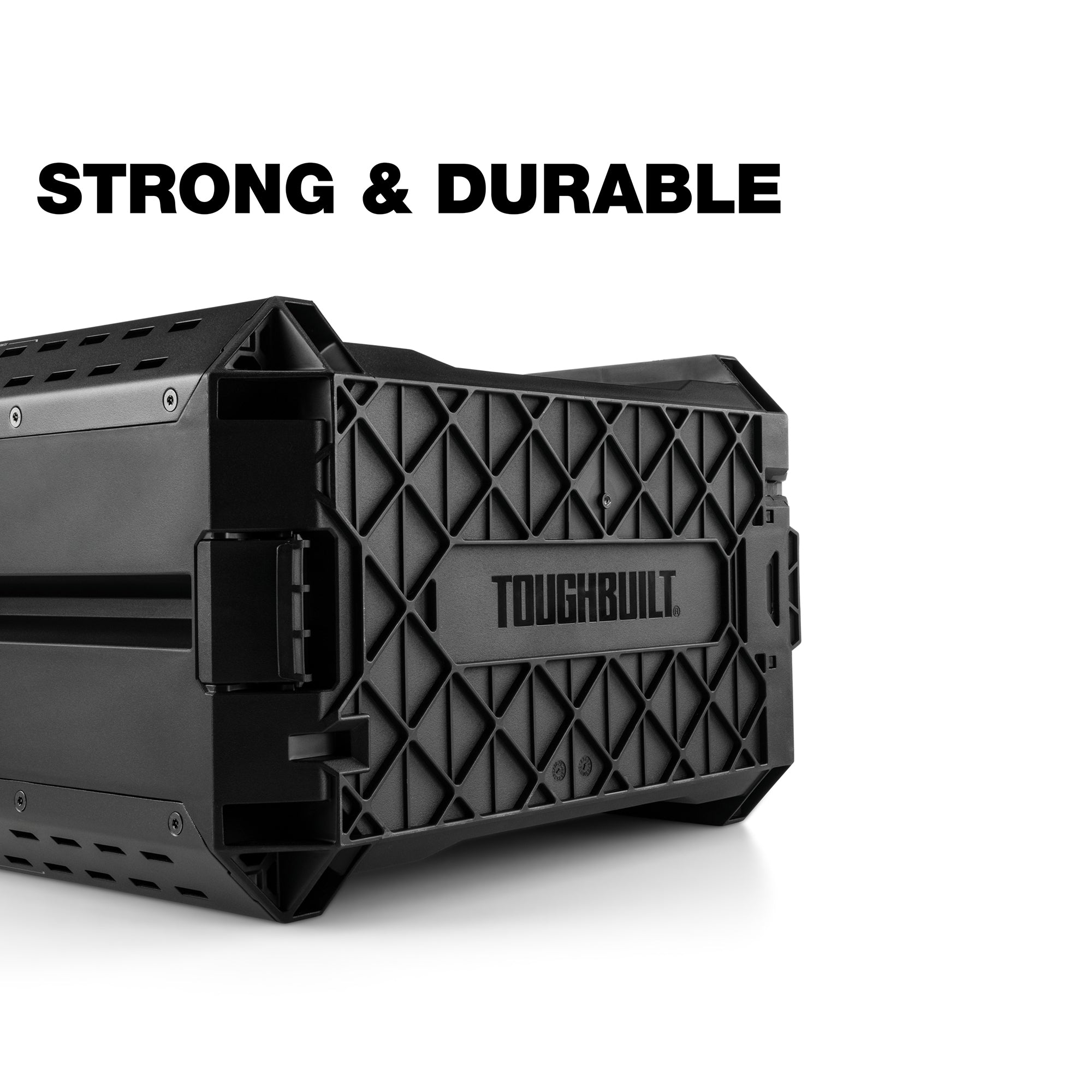 ToughBuilt StackTech Compact Tool Box Lockable Organizer with Removable Tray - Smart-nests