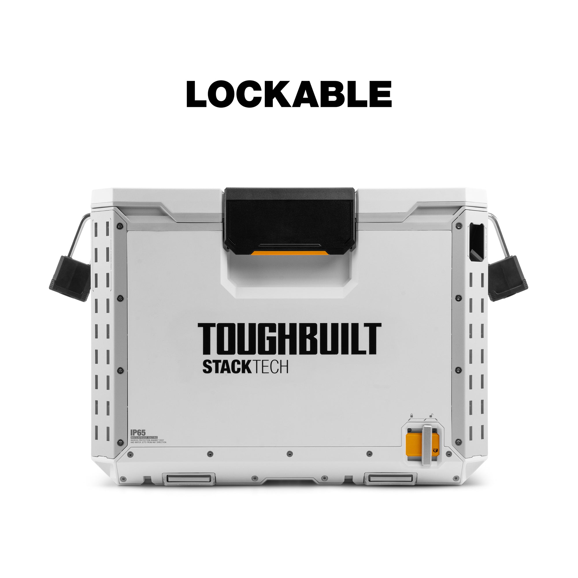 ToughBuilt StackTech XL Cooler, Stackable 38 Quart Hard Shell Ice Chest, White - Smart-nests