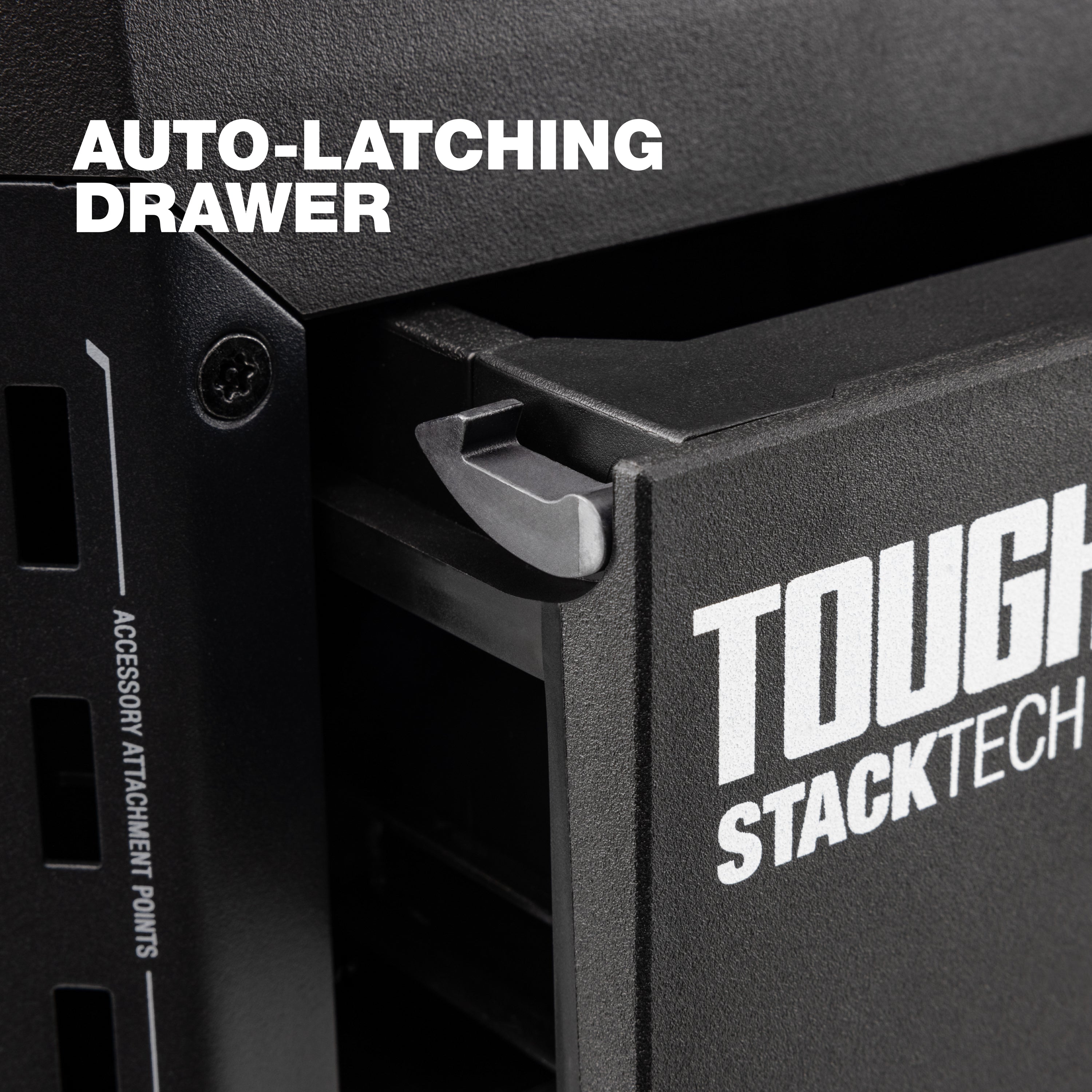 ToughBuilt StackTech 1-Drawer Tool Box, Durable Plastic Storage Organizer, Black - Smart-nests