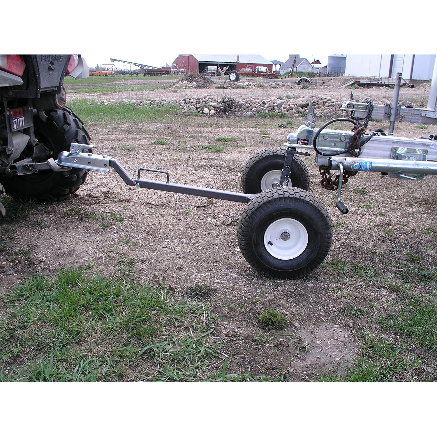 Tow Tuff TMD-800ATV Adjustable Solid Steel 800 Pound Capacity Trailer Dolly - Smart-nests