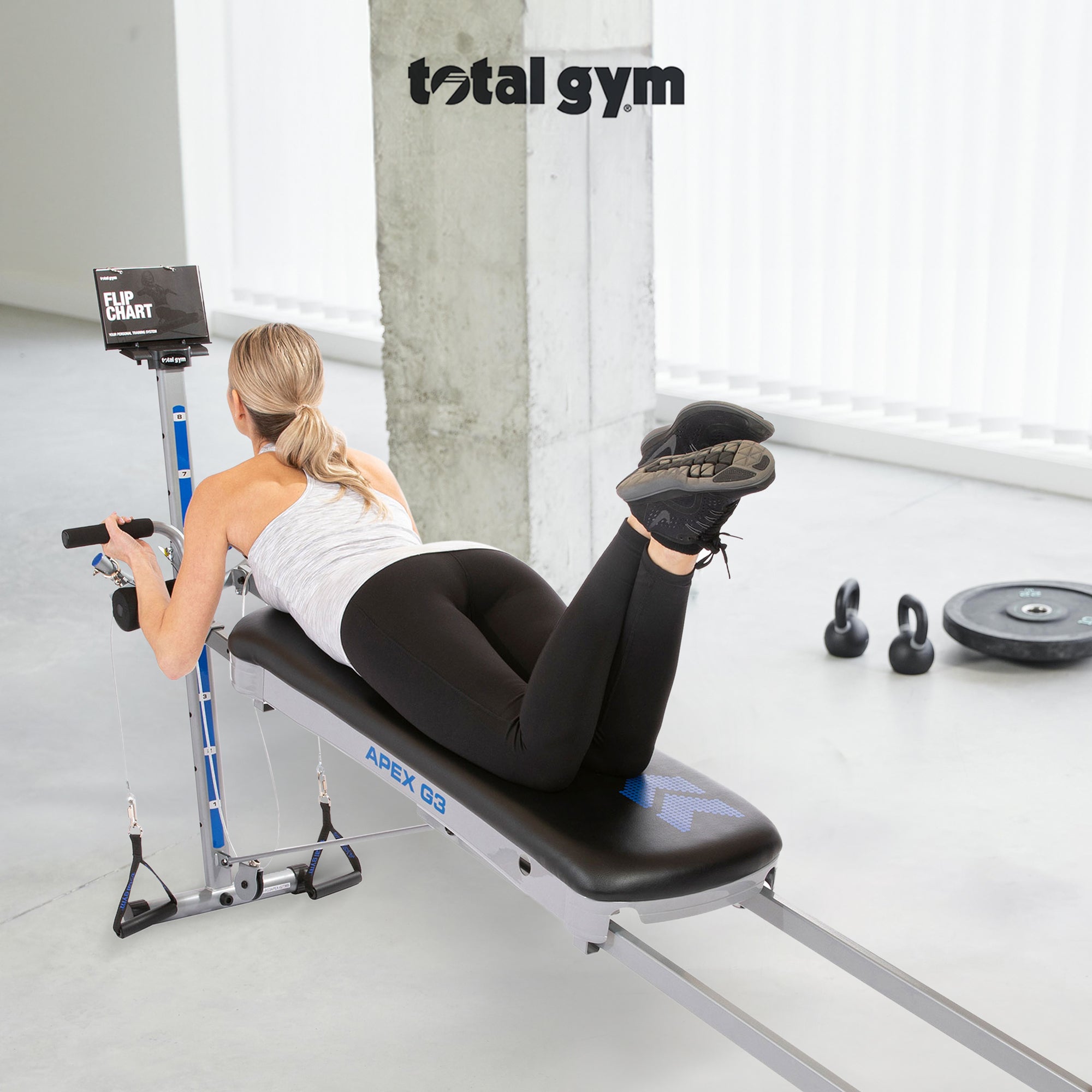 Total Gym APEX G3 Home Fitness Incline Weight Trainer with 8 Resistance Levels - Smart-nests