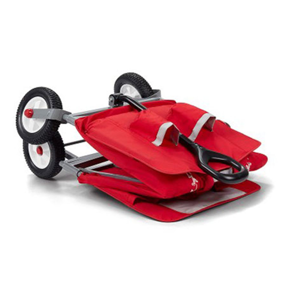Radio Flyer All Terrain 3-in-1 Off Road EZ Fold Wagon for Kids and Cargo, Red - Smart-nests
