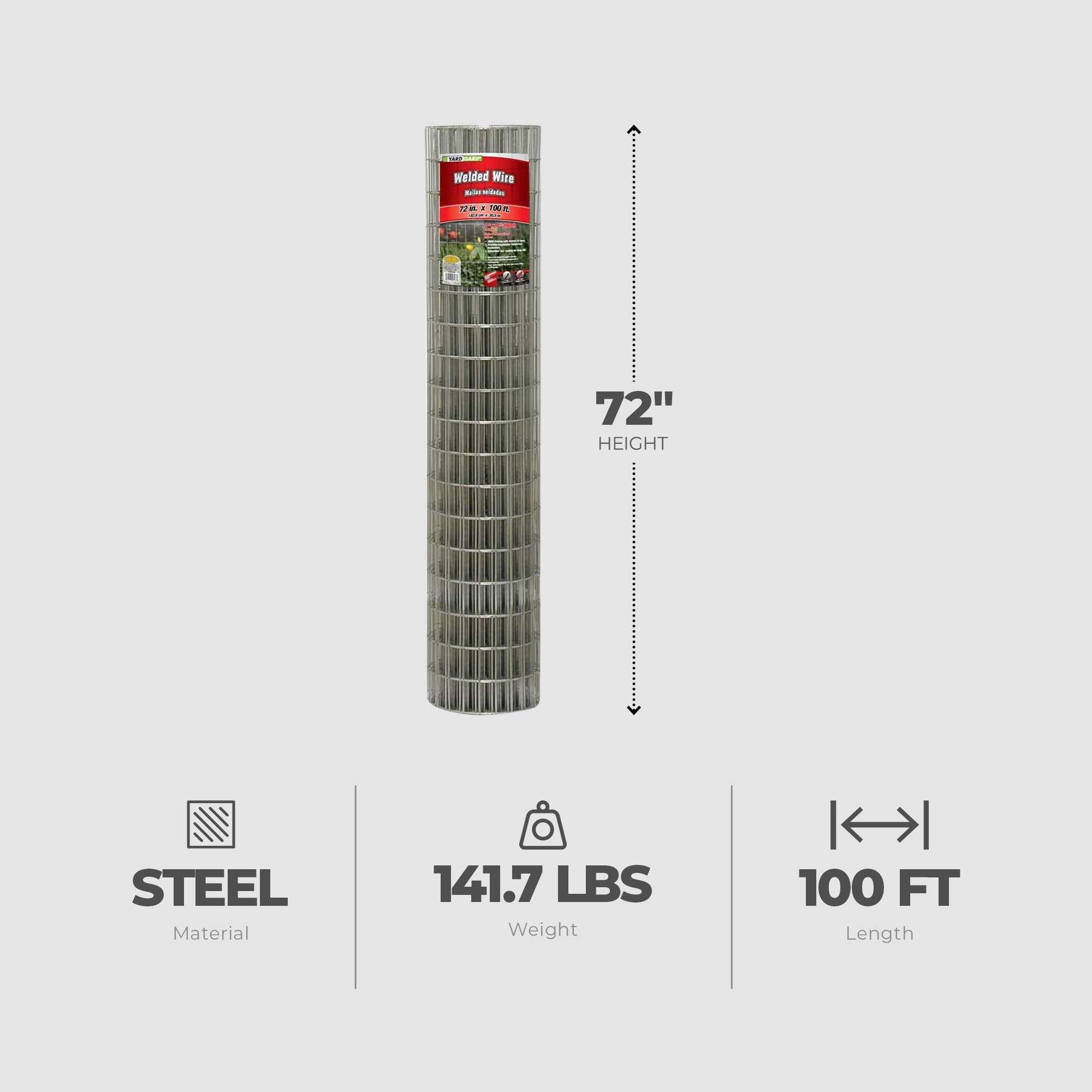 YardGard 12.5 Gauge Galvanized Welded Wire Fence for Lawn & Plant Care Products - Smart-nests